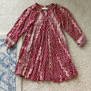 NATALIE MARTIN fiore girls zig zag print dress